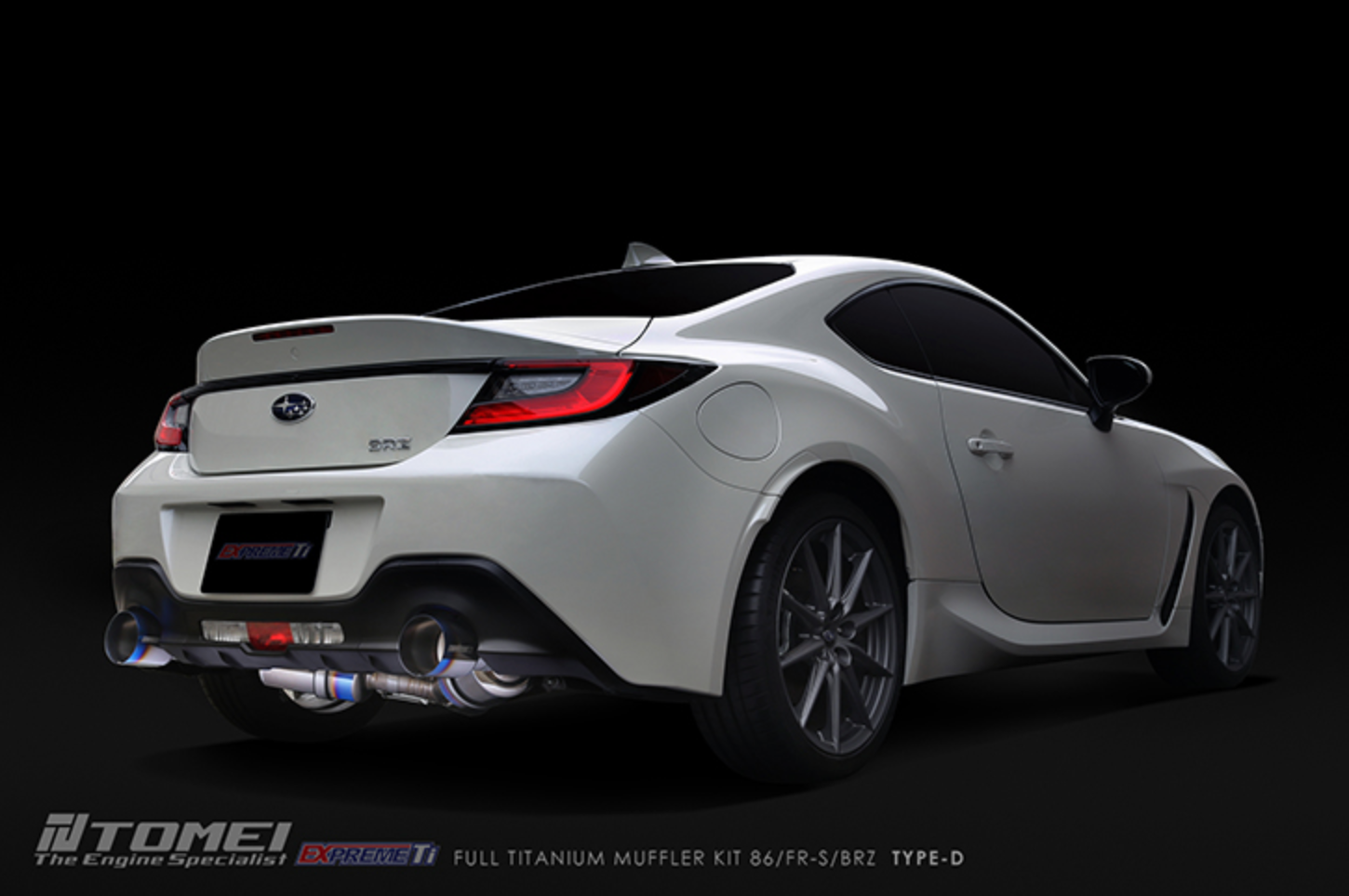 TOMEI Full Titanium Muffler EXPREME Ti Type-D Dual Exit Exhaust  - 2013+ Scion FR-S / 13-22+ Subaru BRZ / Toyota 86 & GR86