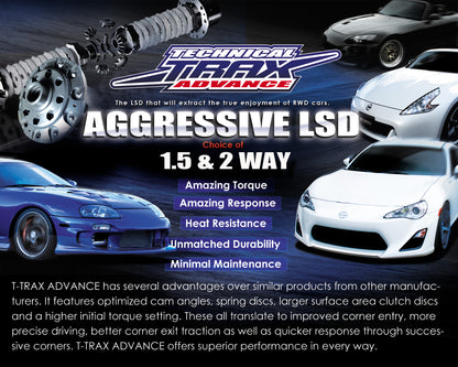 TOMEI Technical Trax Advance 1.5-Way LSD – 2013-2016 Scion FR-S / 2013-2020 Subaru BRZ / Toyota 86 & GT86