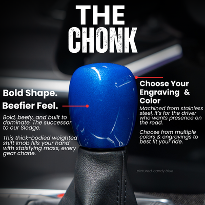 Billetworkz Weighted Shift Knob - "Chonk" - 2022+ Toyota GR86 / Subaru BRZ