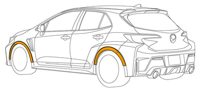 HKS Fender Molding - 2023+ Toyota GR Corolla