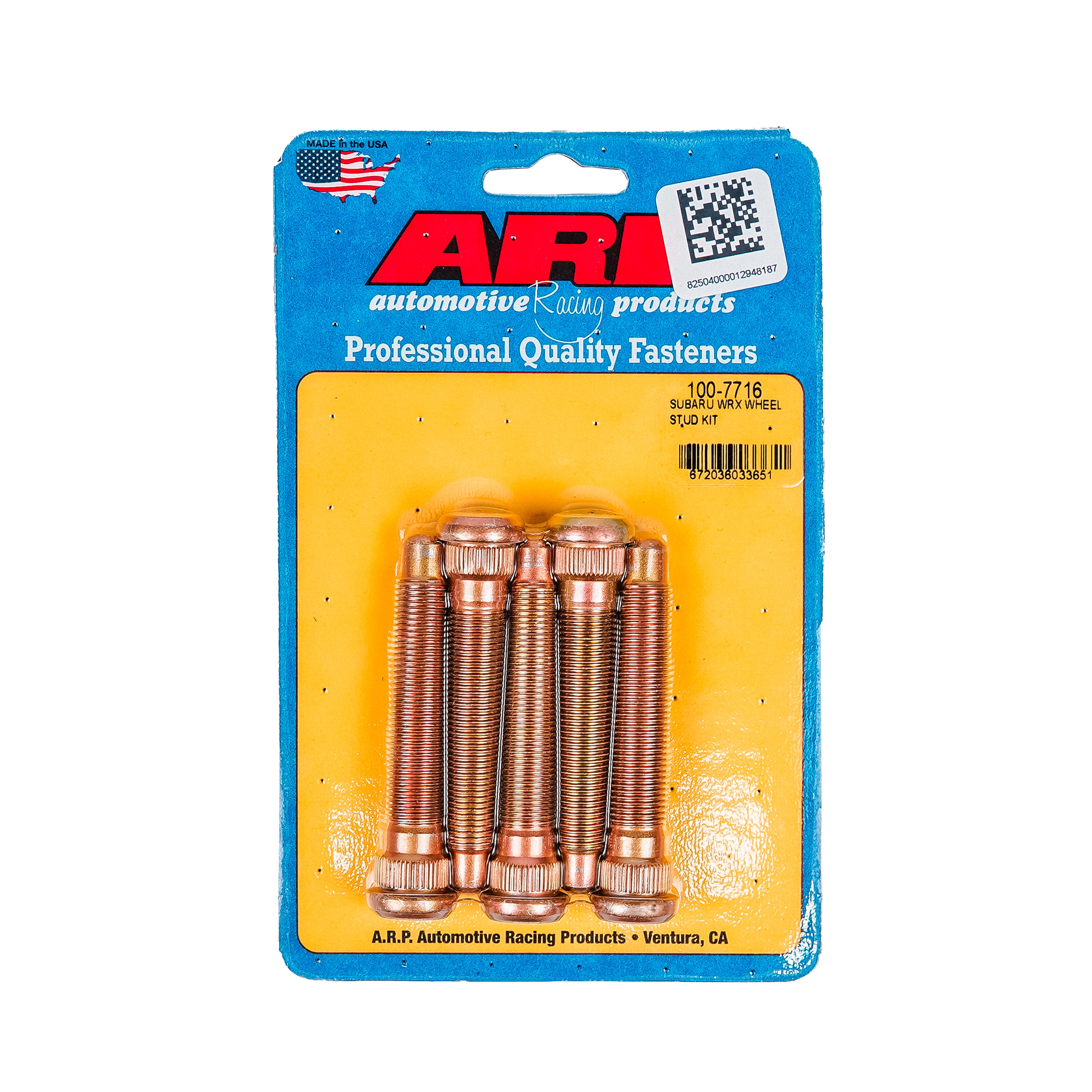 ARP Subaru Non-Extended Wheel Studs Kit (5 Studs/One Wheel) - 13-16 Scion FR-S / 13-20 Subaru BRZ / 16-20 86 GT86 / 15-21 WRX / STI
