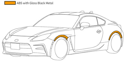 HKS Fender Molding Kit - 2022+ Toyota GR86 / Subaru BRZ