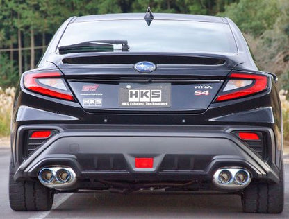 HKS LEGAMAX Premium VBH S4 Single Exit Axleback Exhaust System - 2022+ Subaru WRX