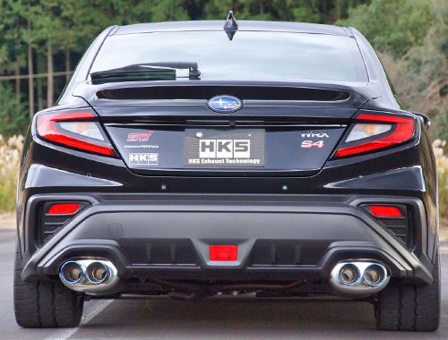 HKS LEGAMAX Premium VBH S4 Single Exit Axleback Exhaust System - 2022+ Subaru WRX