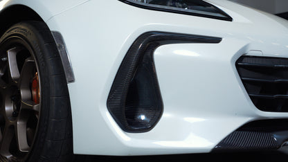 Driven Media Carbon Fiber Front Bumper Bezel Covers - 2022+ Subaru BRZ
