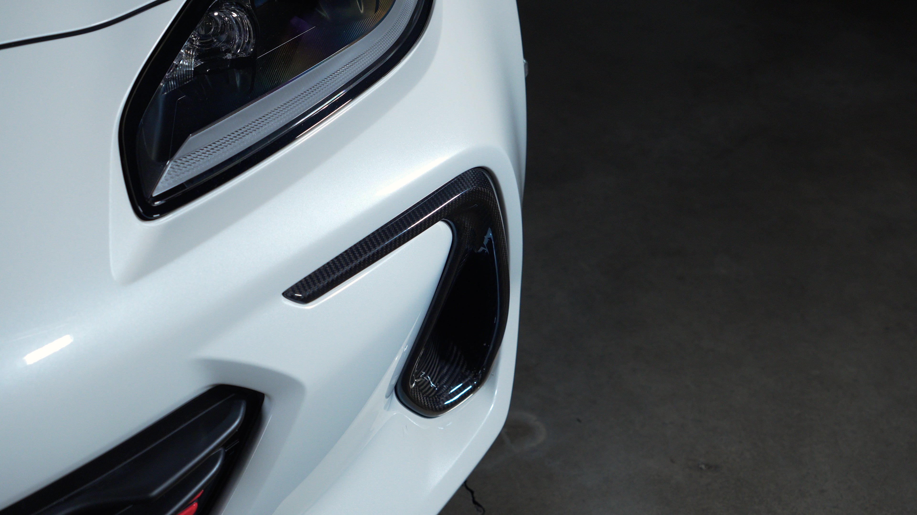Driven Media Carbon Fiber Front Bumper Bezel Covers - 2022+ Subaru BRZ