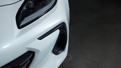 Driven Media Carbon Fiber Front Bumper Bezel Covers - 2022+ Subaru BRZ