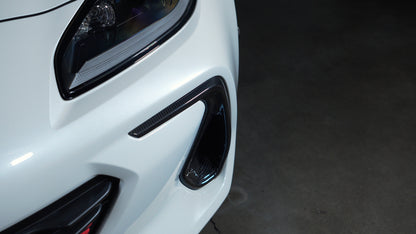 Driven Media Carbon Fiber Front Bumper Bezel Covers - 2022+ Subaru BRZ