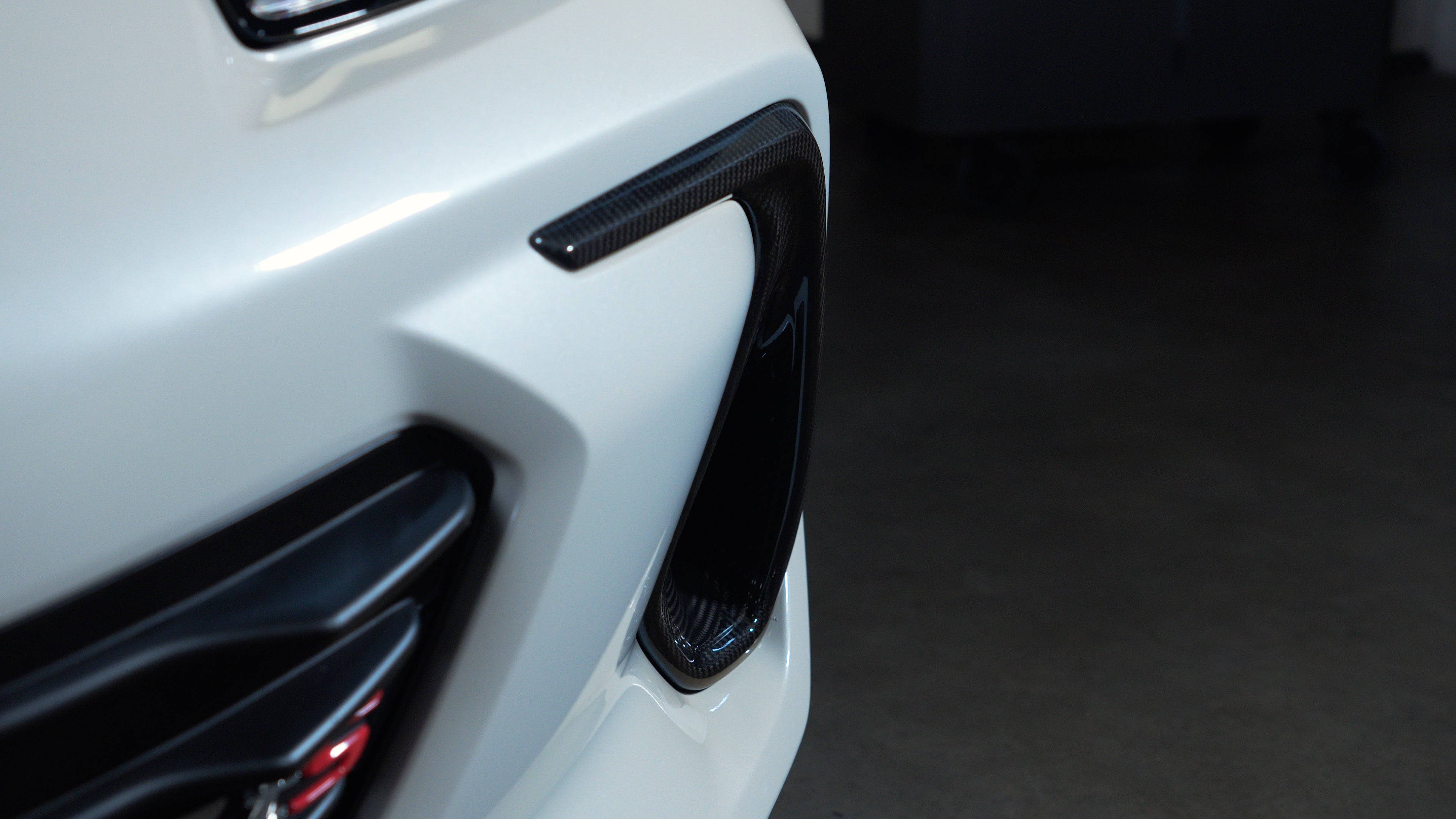 Driven Media Carbon Fiber Front Bumper Bezel Covers - 2022+ Subaru BRZ