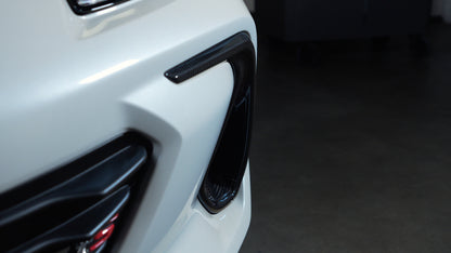 Driven Media Carbon Fiber Front Bumper Bezel Covers - 2022+ Subaru BRZ