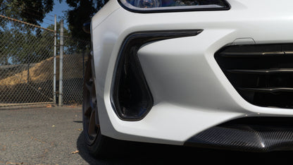 Driven Media Carbon Fiber Front Bumper Bezel Covers - 2022+ Subaru BRZ