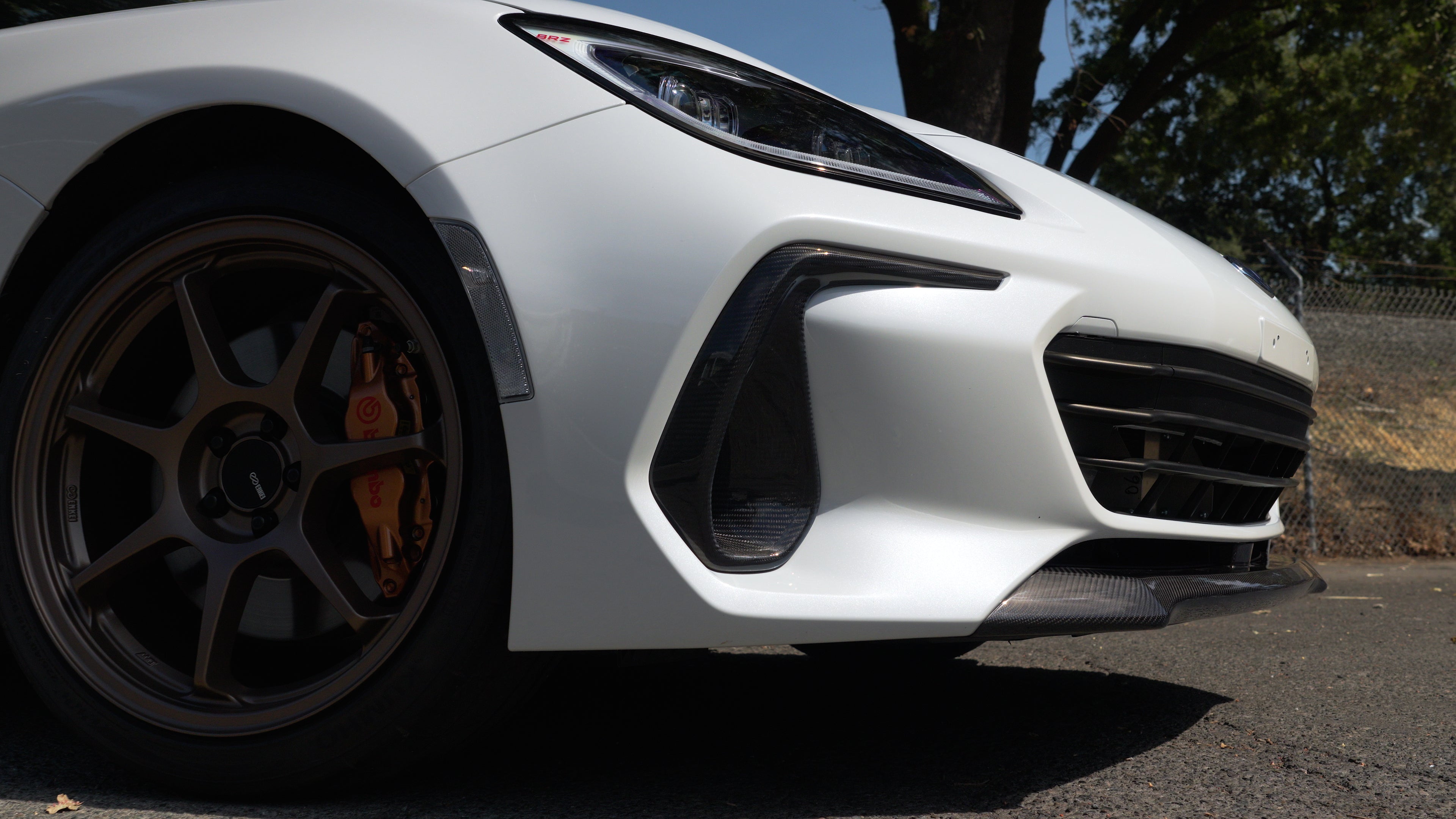 Driven Media Carbon Fiber Front Bumper Bezel Covers - 2022+ Subaru BRZ