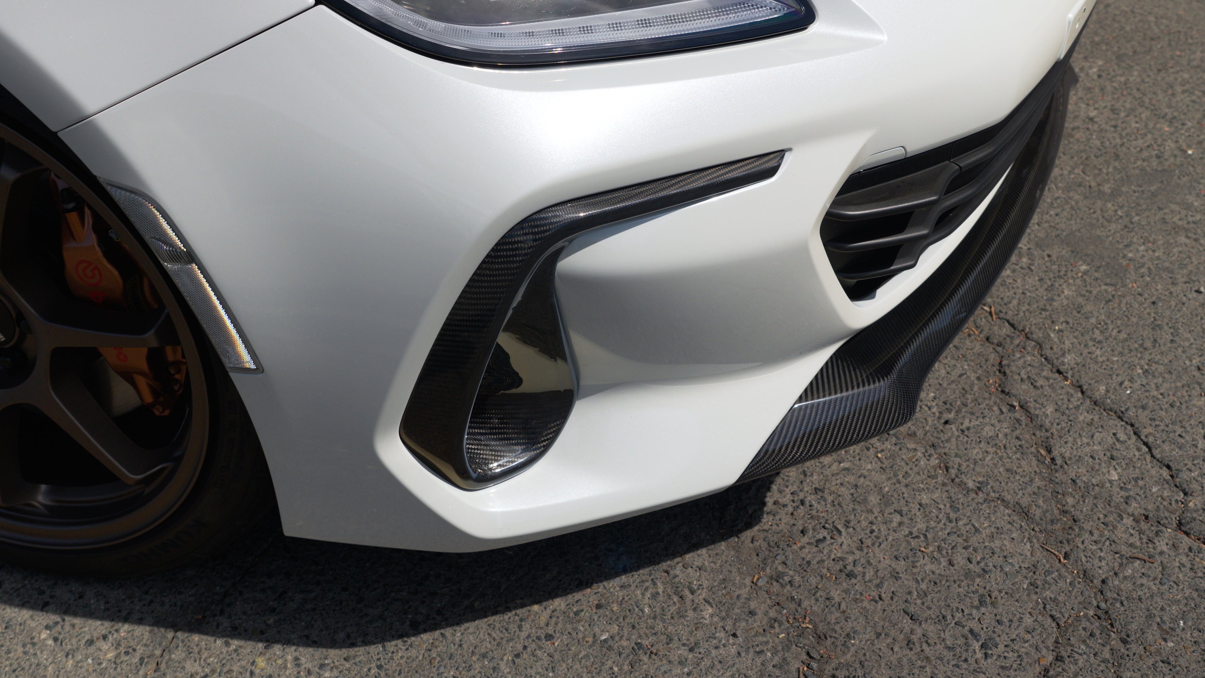 Driven Media Carbon Fiber Front Bumper Bezel Covers - 2022+ Subaru BRZ
