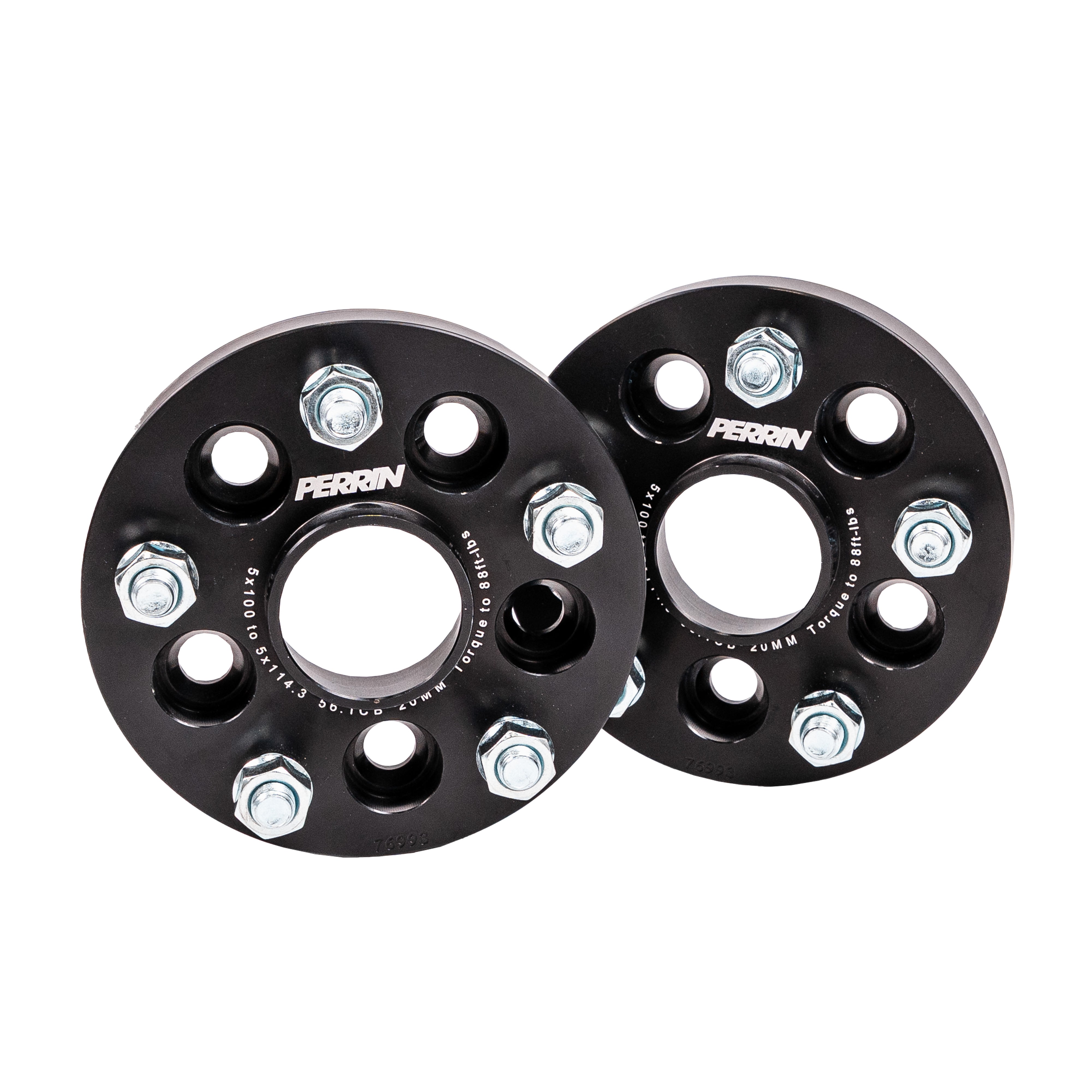 PERRIN 20mm Wheel Adapter (Bolt-On Type) 5x100 to 5x114.3 w/56mm Hub – 2017-2022+ Subaru BRZ / Toyota 86 & GR86