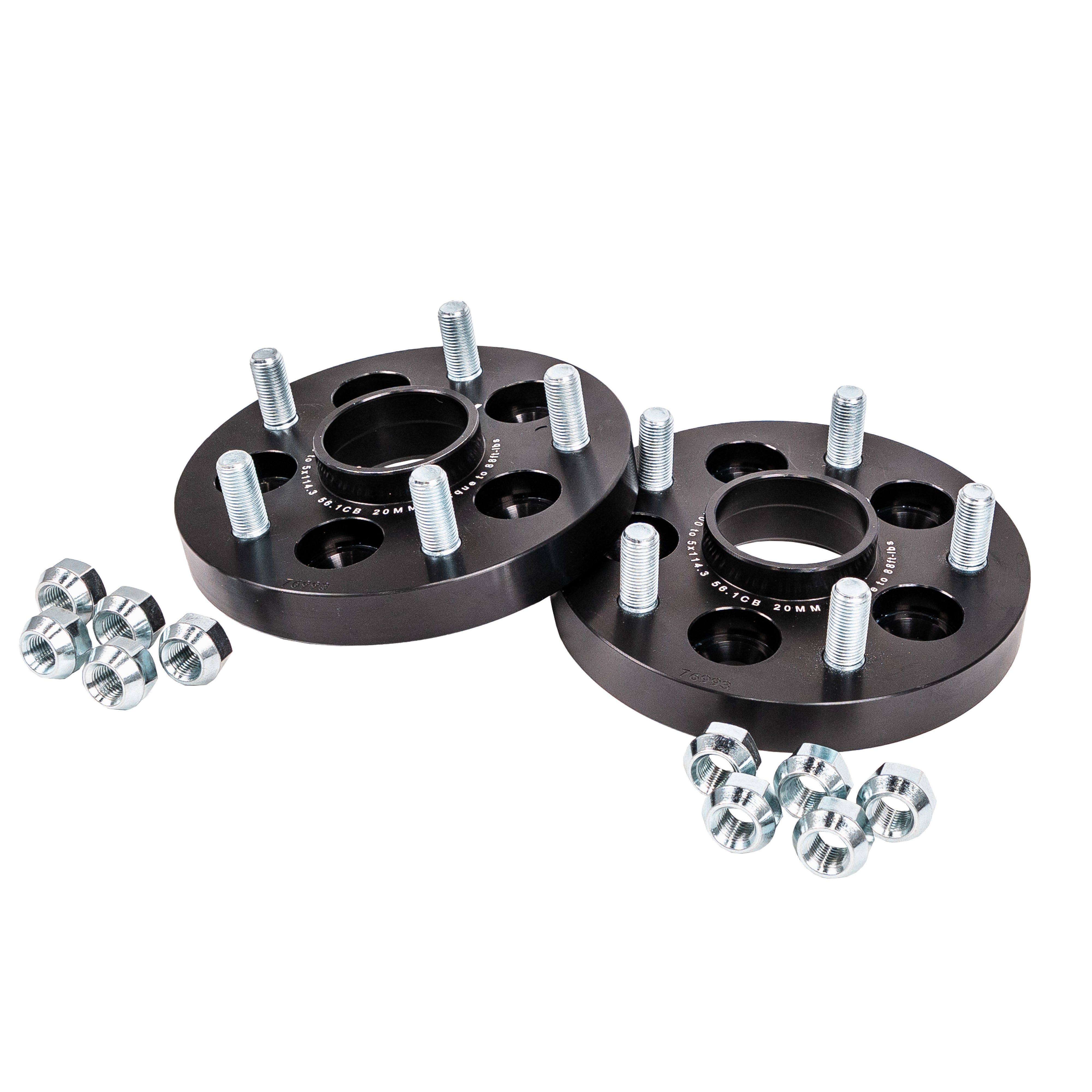 PERRIN 20mm Wheel Adapter (Bolt-On Type) 5x100 to 5x114.3 w/56mm Hub – 2017-2022+ Subaru BRZ / Toyota 86 & GR86