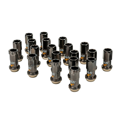 Project Kics R40 Premium 12x1.25 Black Lug Nuts (16+4 Locks) - Scion FR-S / Toyota 86 / GR86 / Subaru BRZ / WRX / STI