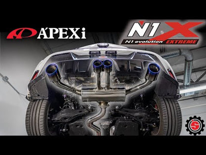 APEXI N1 Evo Extreme Valved Quad Exit Catback Exhaust System (Resonated & Nonresonated) - 2023+ Toyota GR Corolla