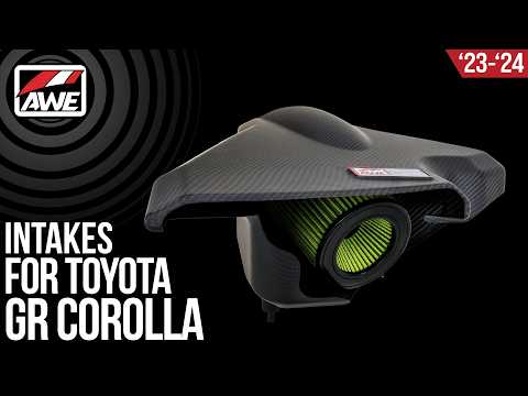 Load video: AWE S-FLO Carbon Fiber Cold Air Performance Intake Kit - 2023-2024 Toyota GR Corolla