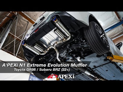 APEXi N1 Evolution-X Dual Exit Catback Exhaust System - 2013-2022+ Subaru BRZ / Toyota 86 & GR86 / Scion FR-S