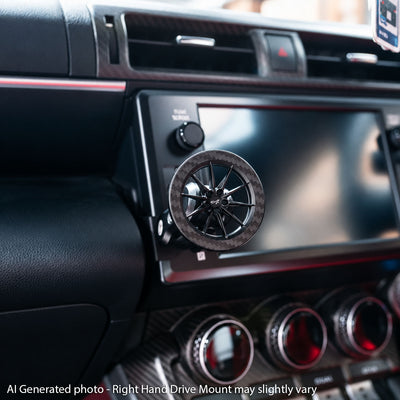 Anima 1" Right Hand Drive Ball Base Phone/Garmin Catalyst Mount - 2022+ Toyota GR86 / Subaru BRZ