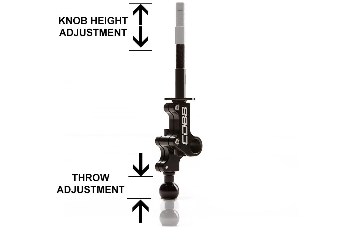Cobb Subaru 6-Speed Double Adjustable Short Throw Shifter - 2015-2021 Subaru STI