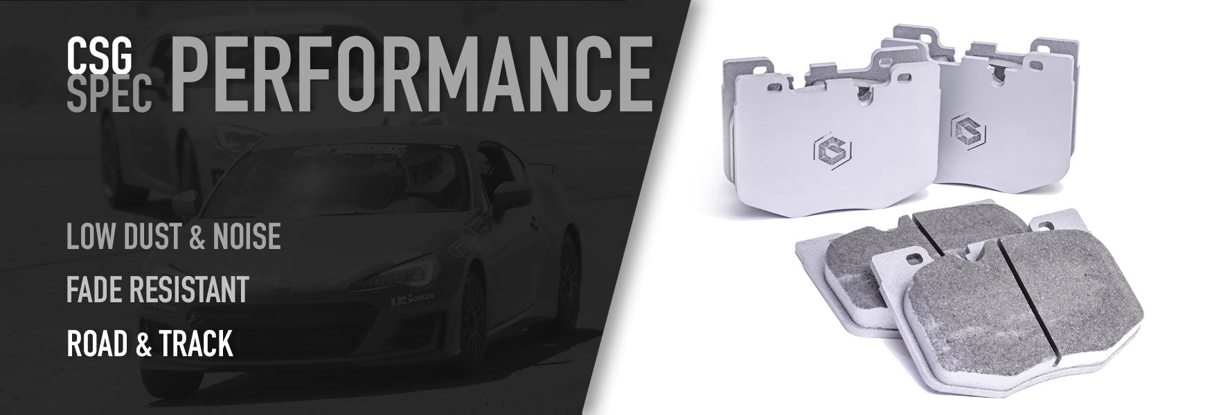 CSG Brake Pad Kit - 2013-2022+ FR-S / BRZ / GR86 (OEM Stock Calipers)
